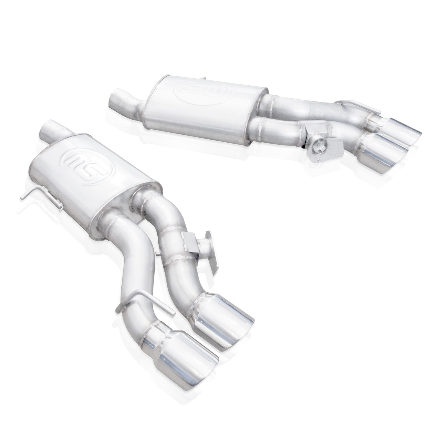 2016-19 CTS-V Stainless Works Axleback Dual Turbo Custom Mufflers Performance Connect